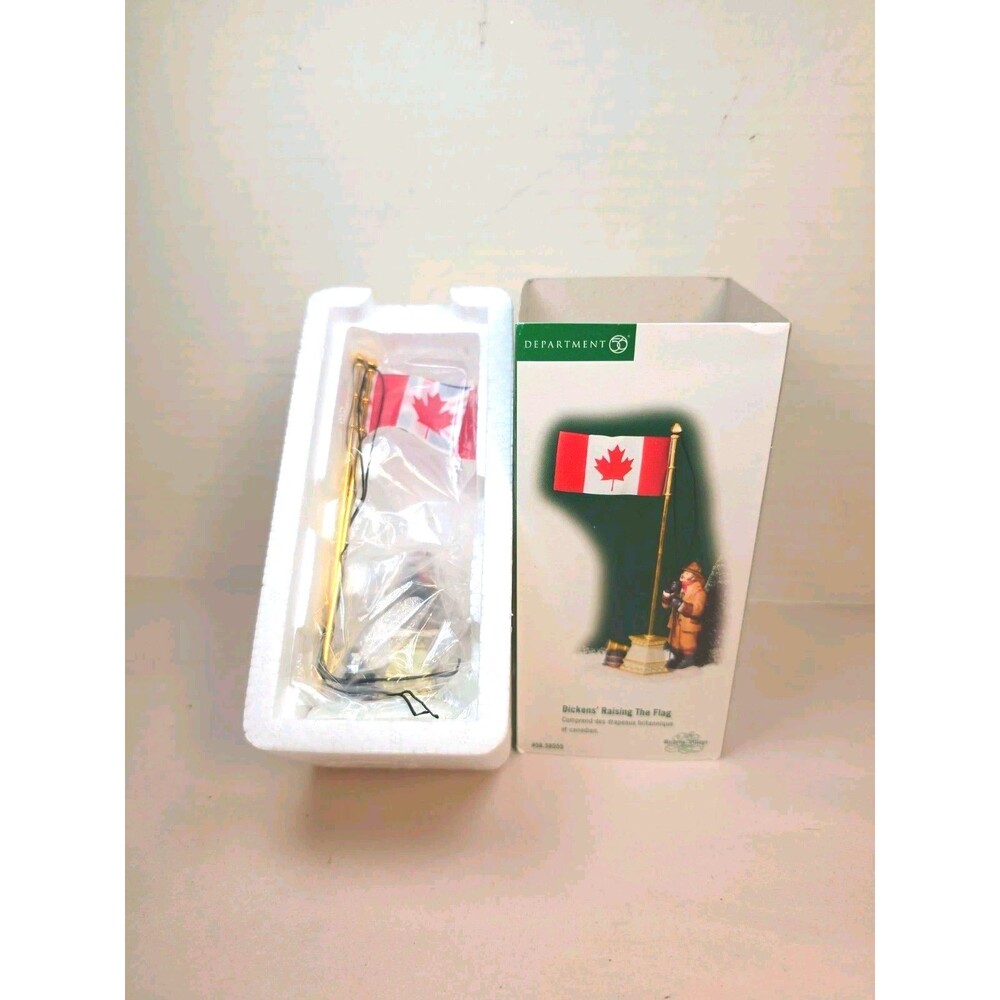 Department 56 Dickens' Raising The Flag British & Canadian Accessory 2001